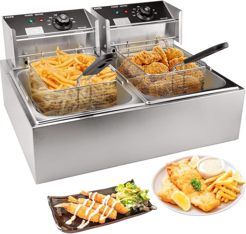 Commercial deep fryer with - commercial,