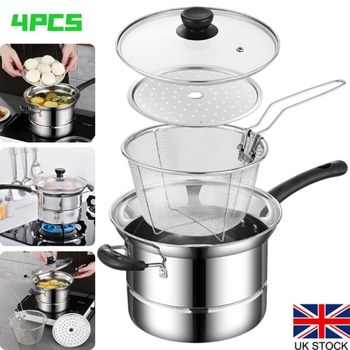 4pcs aluminium chip pan potato - aluminium,
