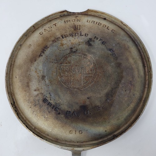Griswold cast iron griddle - cast,