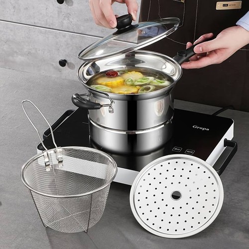 Stainless steel 22cm - 22cm, chip