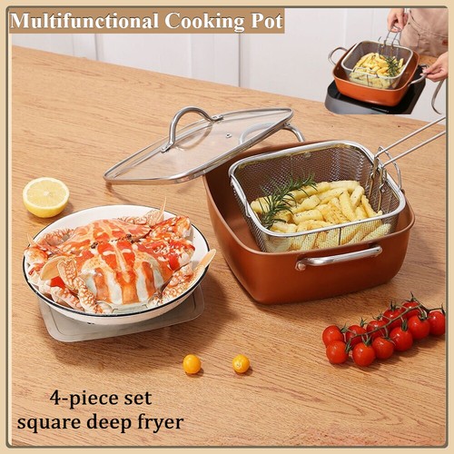Large 24cm kitchen fryer - fryer, non